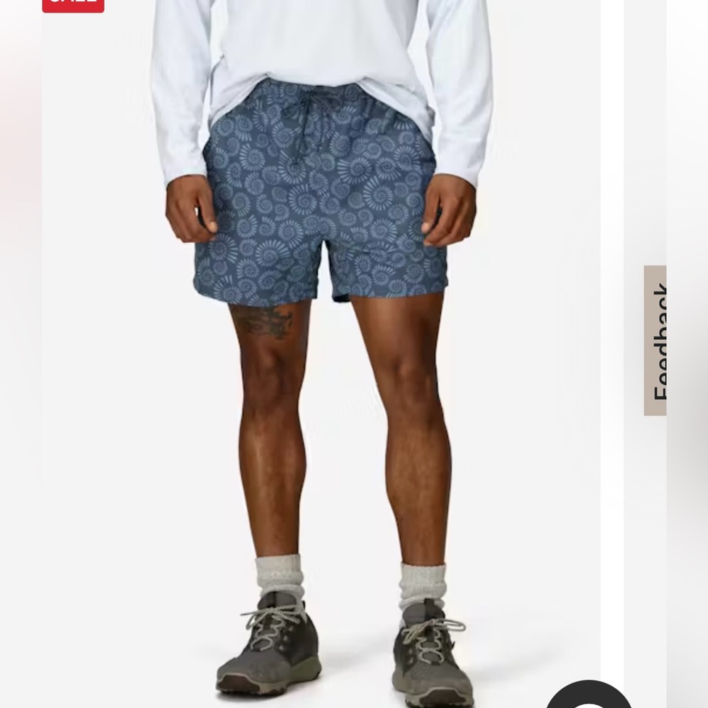 NWT Marmot Juniper Springs Hiking Shorts Navy Print Large